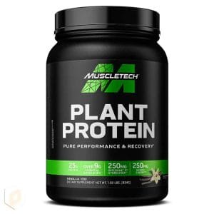 پروتئین گیاهی ماسل تک-طعم وانیل-plant protein muscletech|مکمل پیکسان