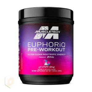 مکمل قبل تمرین-پمپ ماسلتک EUPHORIQ PRE-WORKOUT مکمل قبل تمرین-طعم بستنی یخی برفی|پیکسان شاپ