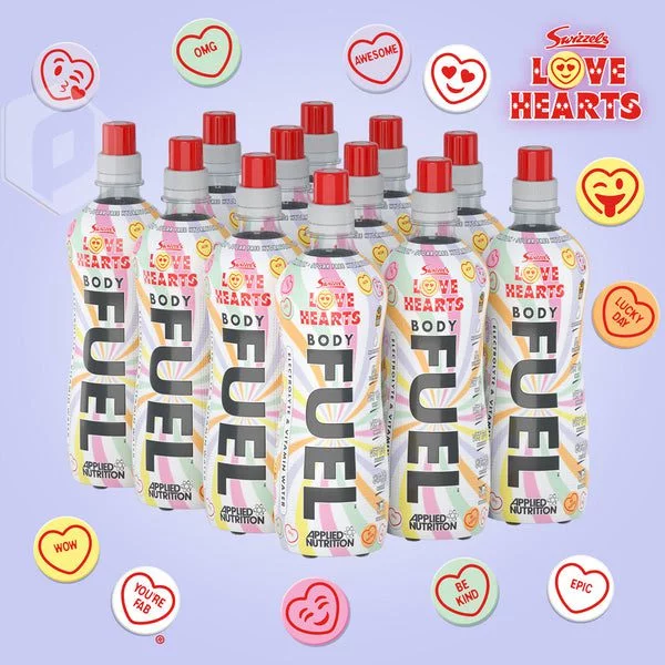 بادی فیول-نوشیدنی اپلاید نوتریشن آبرسان الکترولیت-انرژی زا رژیمی body fuel-طعم عاشق قلب ها -applied-12*500mlمکمل پیکسان