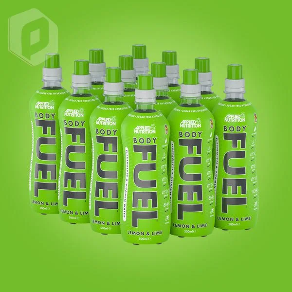 بادی فیول-نوشیدنی اپلاید نوتریشن آبرسان الکترولیت-انرژی زا رژیمی body fuel-طعم لیموییapplied-12*500ml|مکمل پیکسان