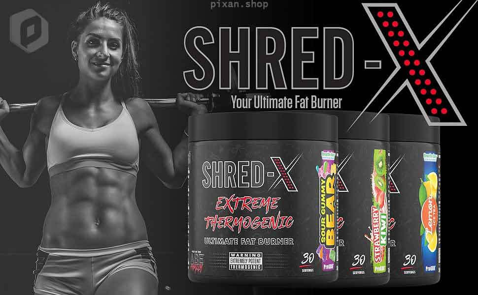 چربی سوز شرد ایکس اپلاید پودری-ترموژنیک- سری ABE - shred x applied 30 -روبرو|مکمل پیکسان